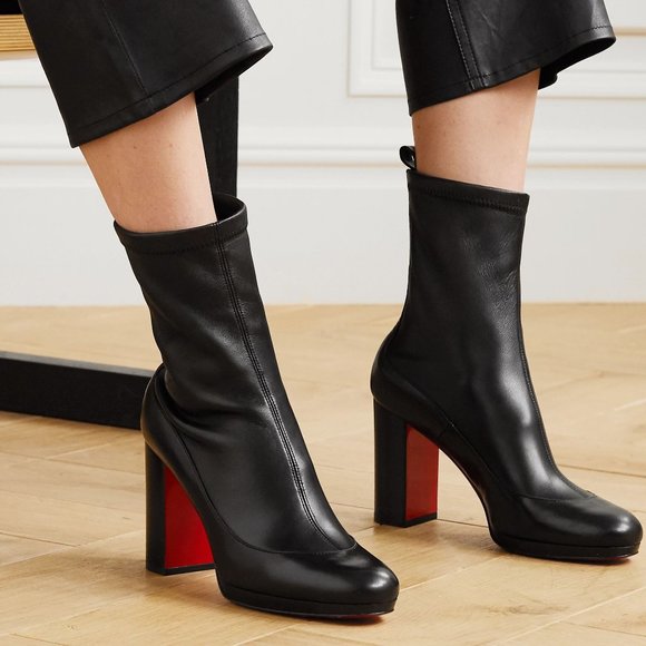 Christian Louboutin Shoes - Christian Louboutin Contrevent Leather Booties